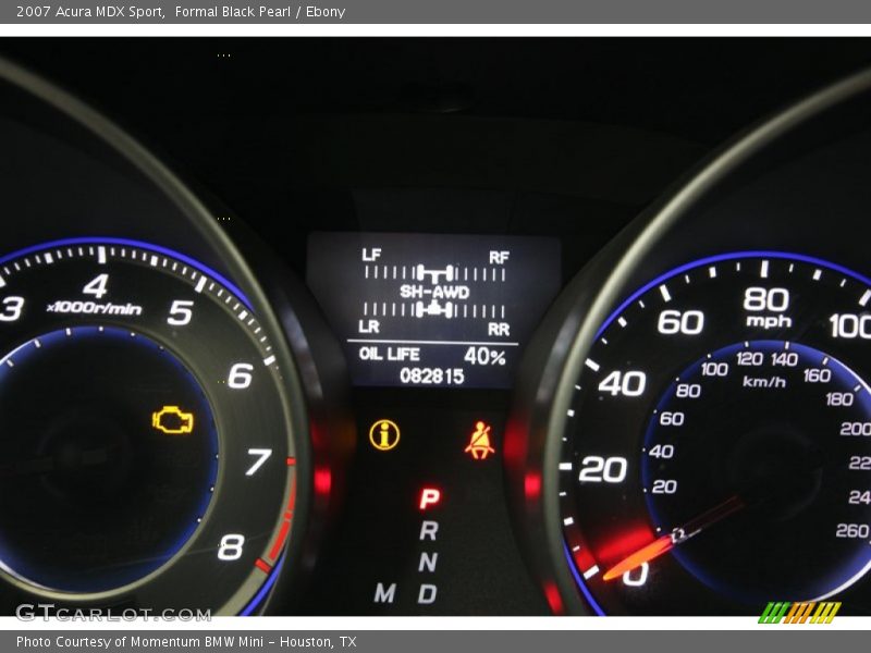 Formal Black Pearl / Ebony 2007 Acura MDX Sport