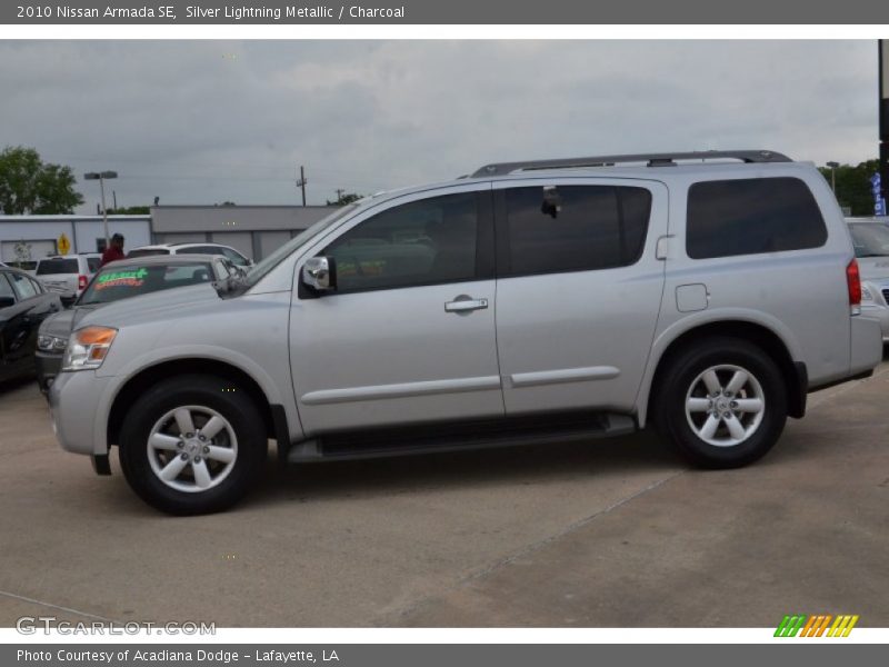 Silver Lightning Metallic / Charcoal 2010 Nissan Armada SE