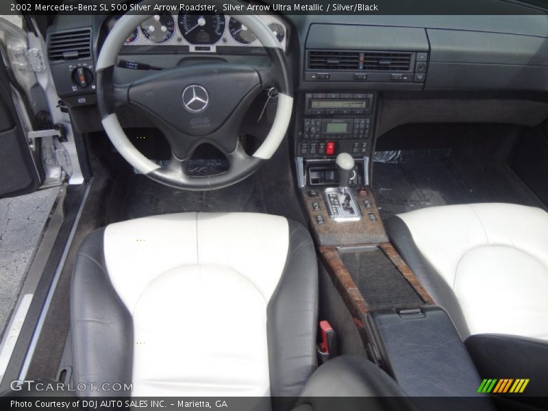 Silver Arrow Ultra Metallic / Silver/Black 2002 Mercedes-Benz SL 500 Silver Arrow Roadster