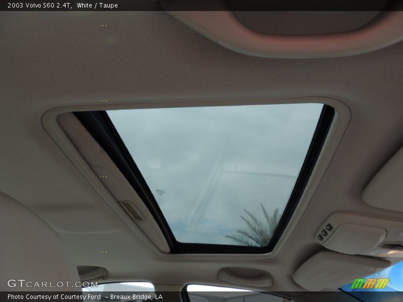 Sunroof of 2003 S60 2.4T