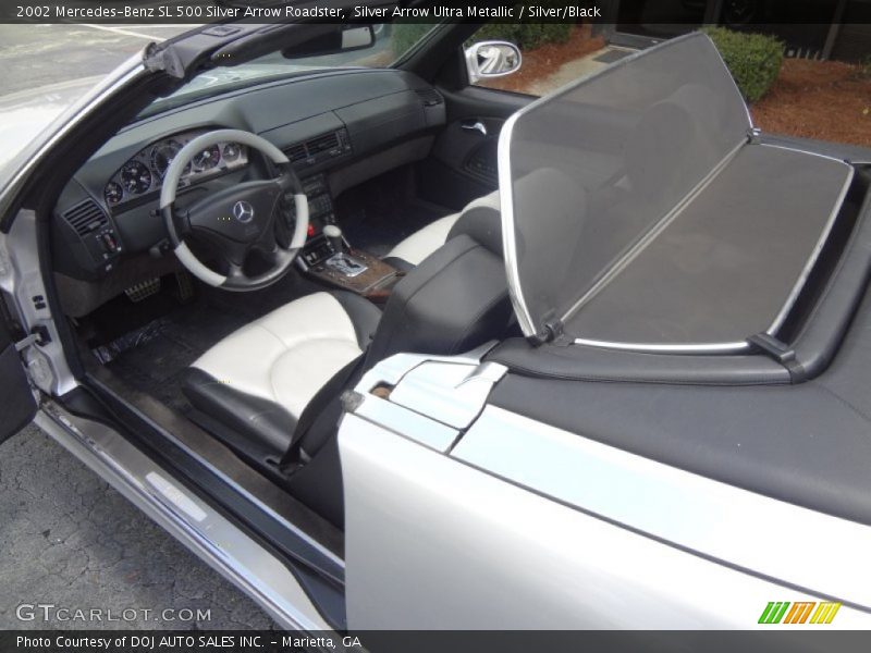 Silver Arrow Ultra Metallic / Silver/Black 2002 Mercedes-Benz SL 500 Silver Arrow Roadster