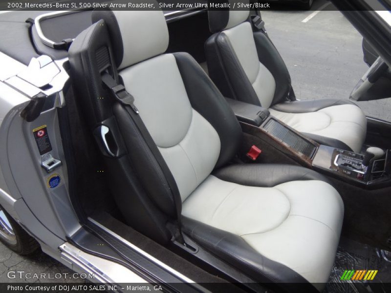 Silver Arrow Ultra Metallic / Silver/Black 2002 Mercedes-Benz SL 500 Silver Arrow Roadster