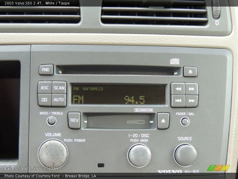 Audio System of 2003 S60 2.4T