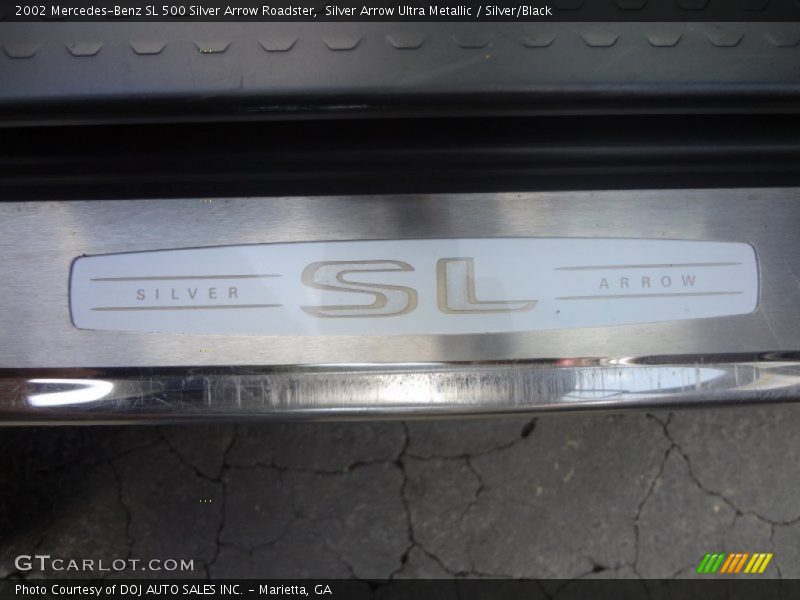 Silver Arrow Ultra Metallic / Silver/Black 2002 Mercedes-Benz SL 500 Silver Arrow Roadster