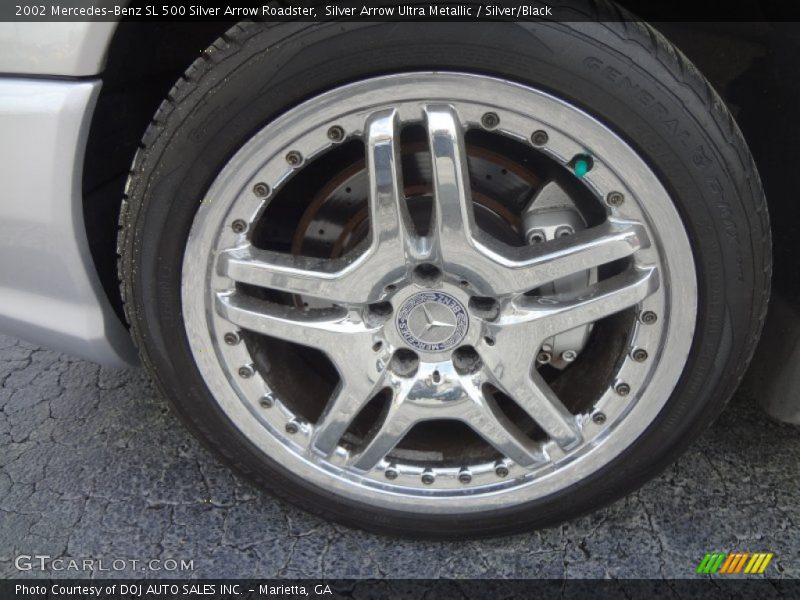 Silver Arrow Ultra Metallic / Silver/Black 2002 Mercedes-Benz SL 500 Silver Arrow Roadster