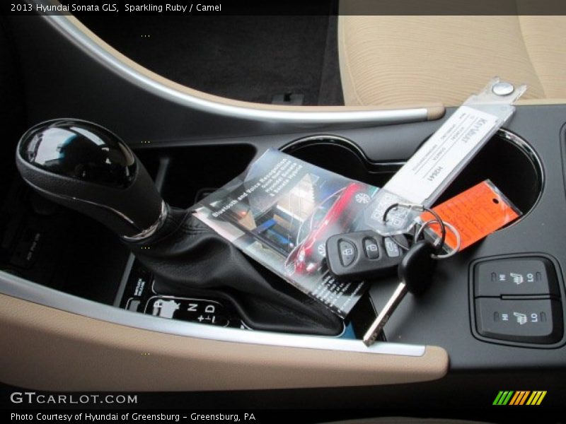 Sparkling Ruby / Camel 2013 Hyundai Sonata GLS