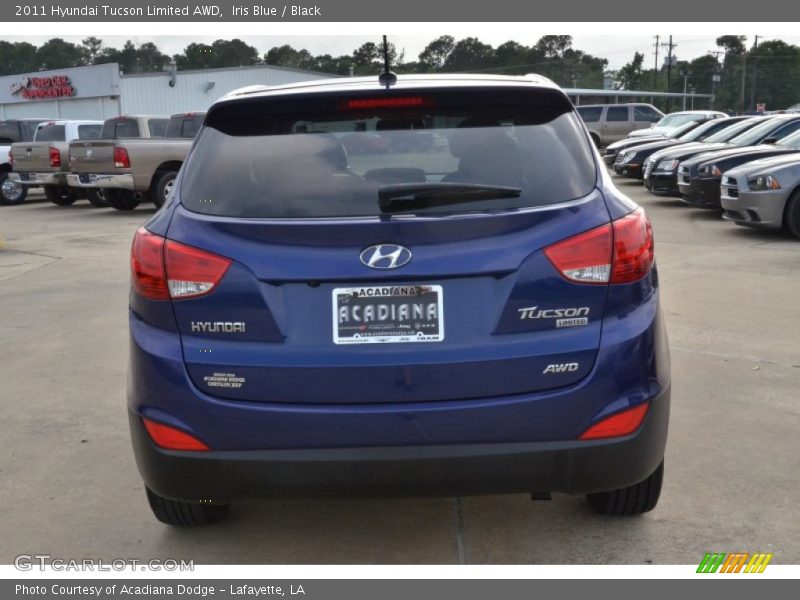 Iris Blue / Black 2011 Hyundai Tucson Limited AWD