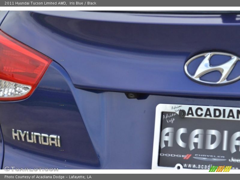 Iris Blue / Black 2011 Hyundai Tucson Limited AWD