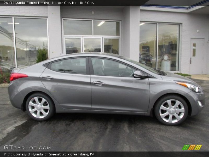 Harbor Gray Metallic / Gray 2013 Hyundai Elantra Limited