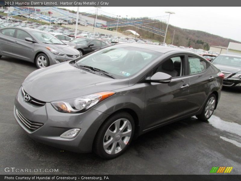 Harbor Gray Metallic / Gray 2013 Hyundai Elantra Limited