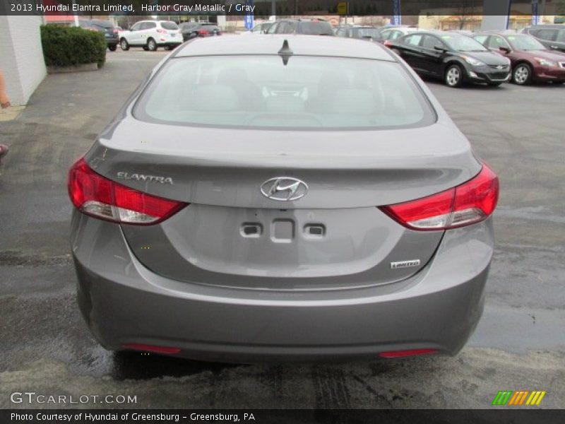 Harbor Gray Metallic / Gray 2013 Hyundai Elantra Limited