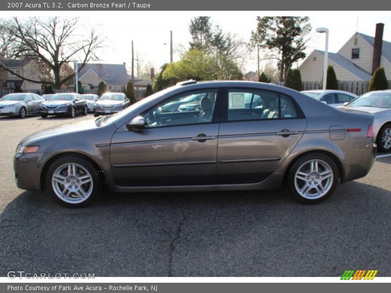 Carbon Bronze Pearl / Taupe 2007 Acura TL 3.2