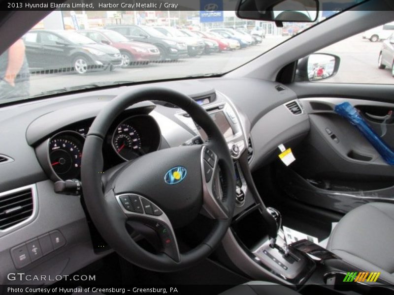 Harbor Gray Metallic / Gray 2013 Hyundai Elantra Limited