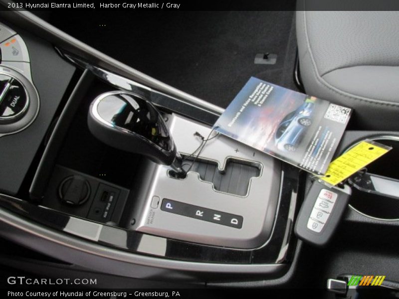Harbor Gray Metallic / Gray 2013 Hyundai Elantra Limited