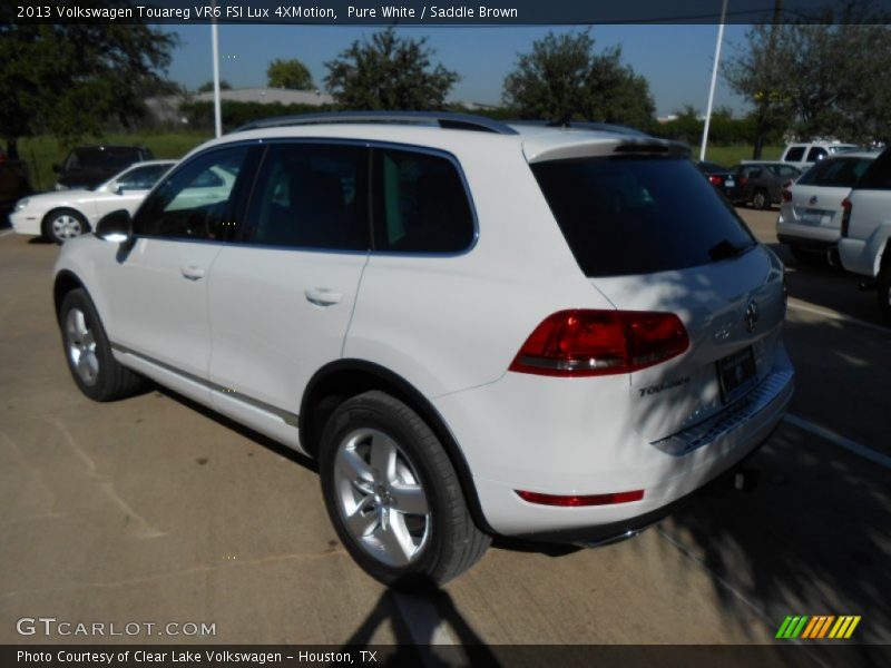 Pure White / Saddle Brown 2013 Volkswagen Touareg VR6 FSI Lux 4XMotion