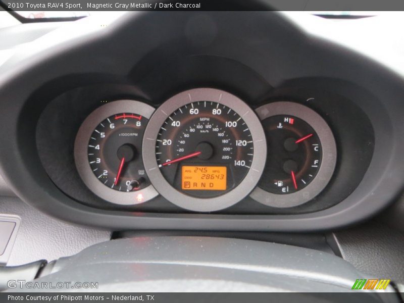 Magnetic Gray Metallic / Dark Charcoal 2010 Toyota RAV4 Sport