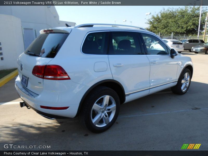 Pure White / Saddle Brown 2013 Volkswagen Touareg VR6 FSI Lux 4XMotion
