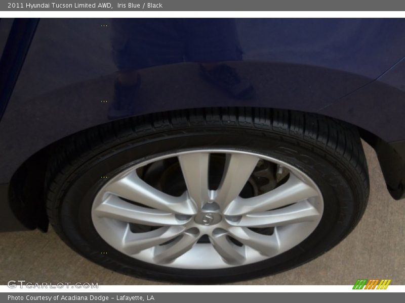 Iris Blue / Black 2011 Hyundai Tucson Limited AWD