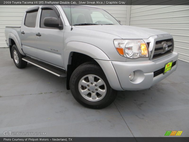 Silver Streak Mica / Graphite Gray 2009 Toyota Tacoma V6 SR5 PreRunner Double Cab