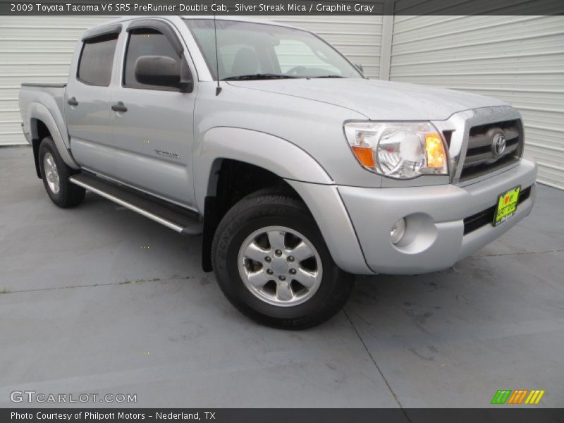Silver Streak Mica / Graphite Gray 2009 Toyota Tacoma V6 SR5 PreRunner Double Cab