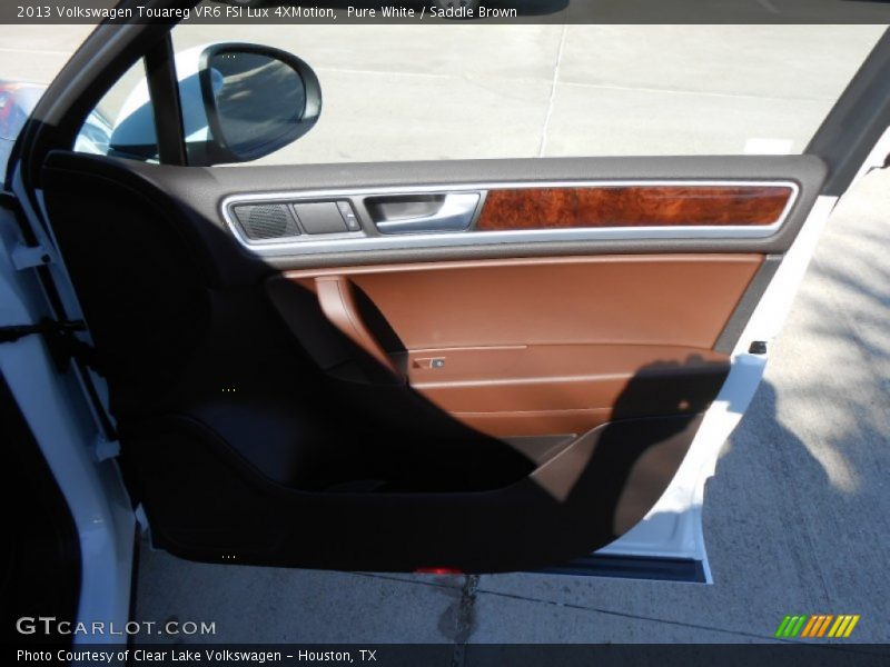 Pure White / Saddle Brown 2013 Volkswagen Touareg VR6 FSI Lux 4XMotion