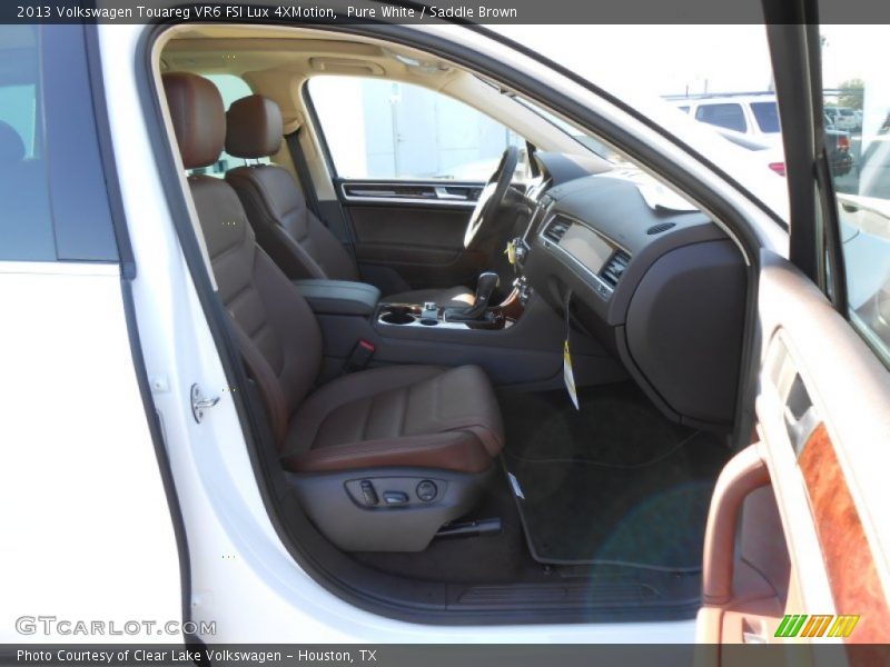 Pure White / Saddle Brown 2013 Volkswagen Touareg VR6 FSI Lux 4XMotion