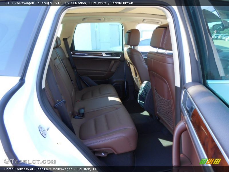 Pure White / Saddle Brown 2013 Volkswagen Touareg VR6 FSI Lux 4XMotion