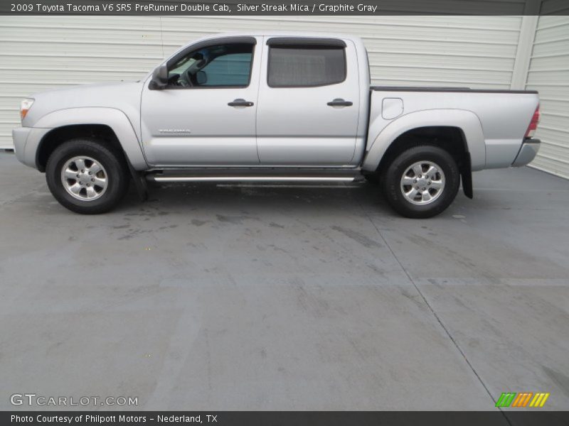Silver Streak Mica / Graphite Gray 2009 Toyota Tacoma V6 SR5 PreRunner Double Cab