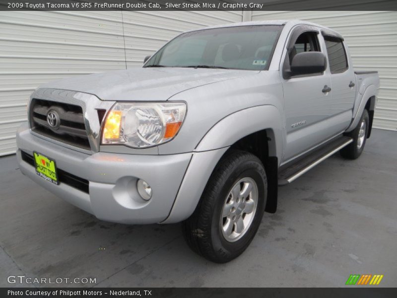 Silver Streak Mica / Graphite Gray 2009 Toyota Tacoma V6 SR5 PreRunner Double Cab