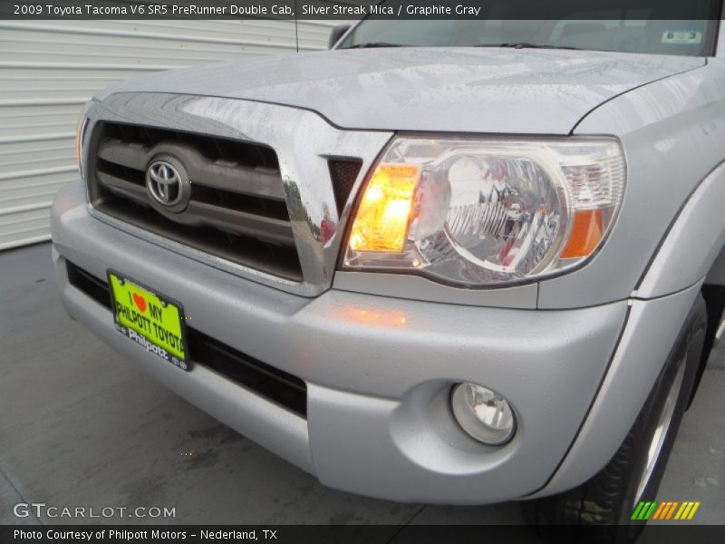 Silver Streak Mica / Graphite Gray 2009 Toyota Tacoma V6 SR5 PreRunner Double Cab