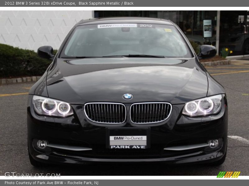 Black Sapphire Metallic / Black 2012 BMW 3 Series 328i xDrive Coupe