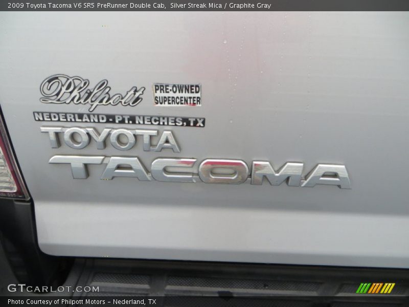 Silver Streak Mica / Graphite Gray 2009 Toyota Tacoma V6 SR5 PreRunner Double Cab