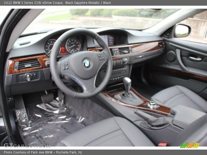 Black Sapphire Metallic / Black 2012 BMW 3 Series 328i xDrive Coupe