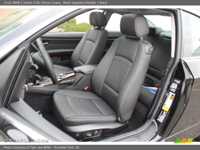 Black Sapphire Metallic / Black 2012 BMW 3 Series 328i xDrive Coupe
