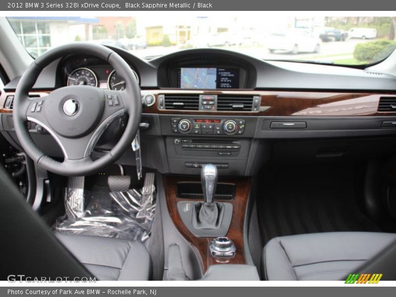 Black Sapphire Metallic / Black 2012 BMW 3 Series 328i xDrive Coupe