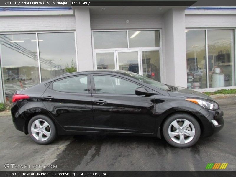 Midnight Black / Gray 2013 Hyundai Elantra GLS