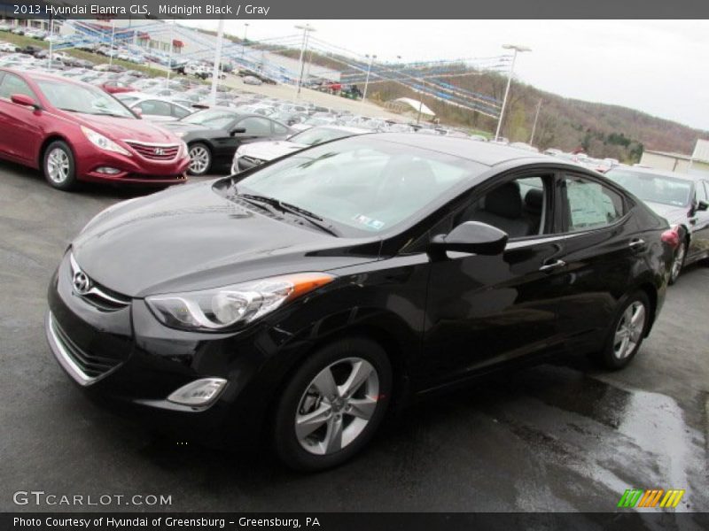 Midnight Black / Gray 2013 Hyundai Elantra GLS