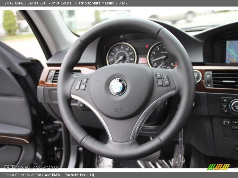 Black Sapphire Metallic / Black 2012 BMW 3 Series 328i xDrive Coupe
