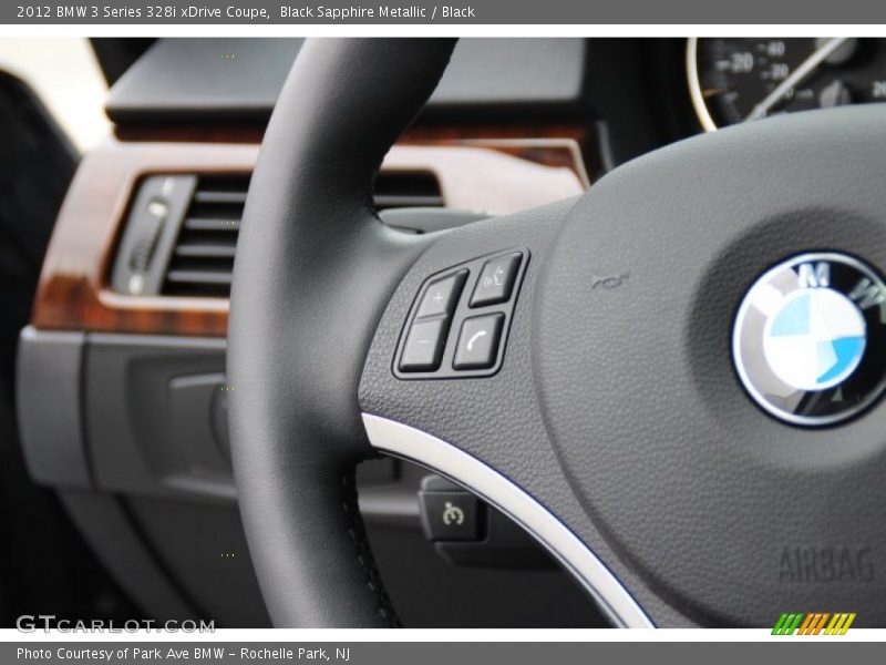 Black Sapphire Metallic / Black 2012 BMW 3 Series 328i xDrive Coupe
