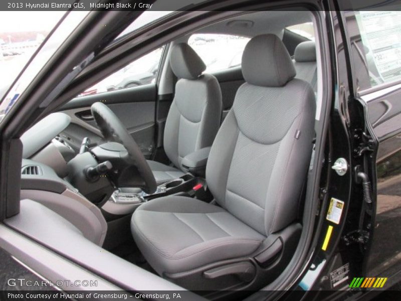 Midnight Black / Gray 2013 Hyundai Elantra GLS
