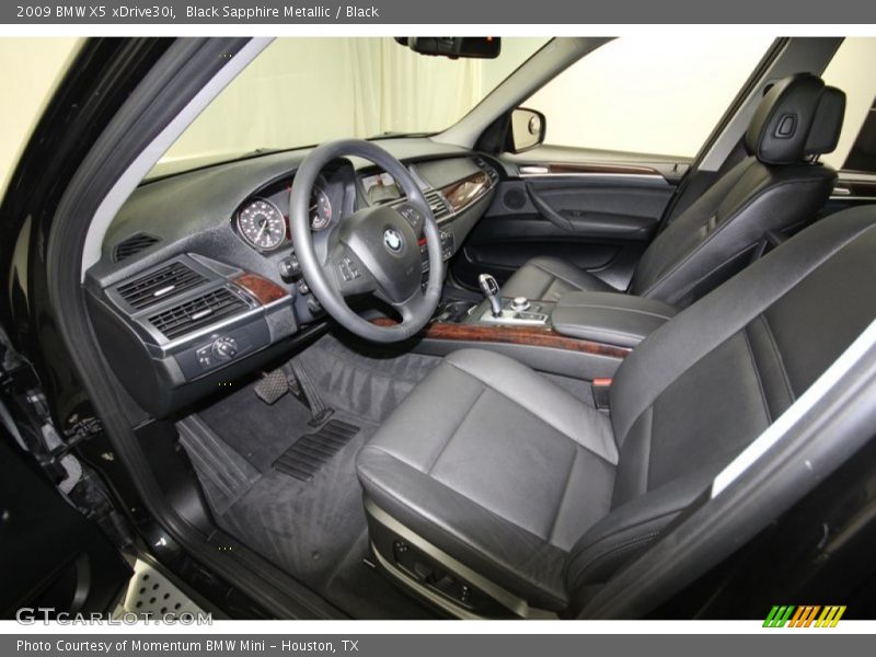 Black Sapphire Metallic / Black 2009 BMW X5 xDrive30i
