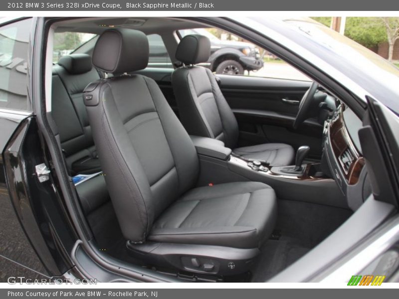 Black Sapphire Metallic / Black 2012 BMW 3 Series 328i xDrive Coupe