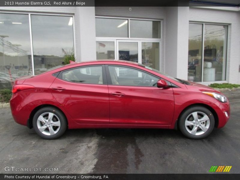 Red Allure / Beige 2013 Hyundai Elantra GLS