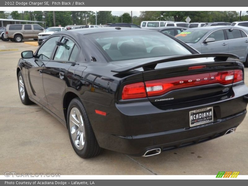 Pitch Black / Black 2012 Dodge Charger SE