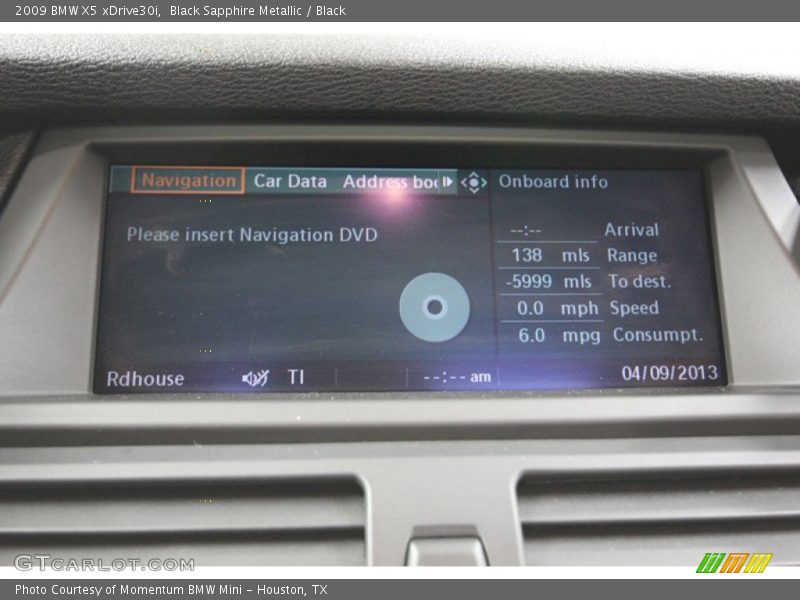 Black Sapphire Metallic / Black 2009 BMW X5 xDrive30i