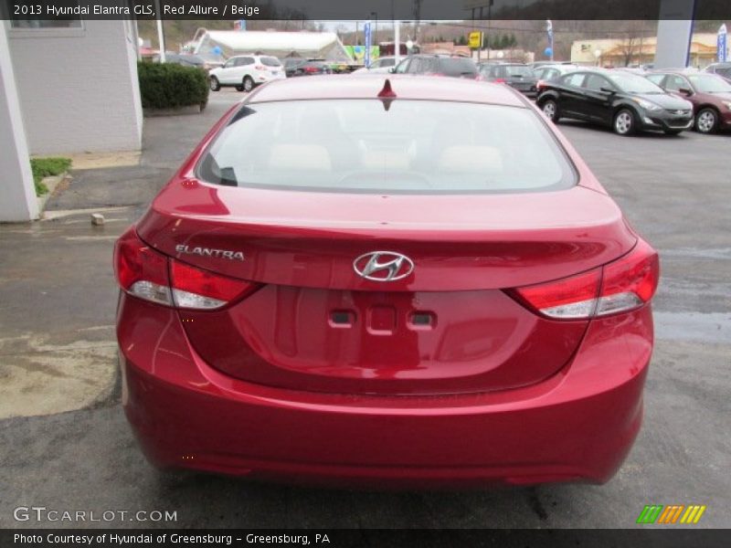 Red Allure / Beige 2013 Hyundai Elantra GLS