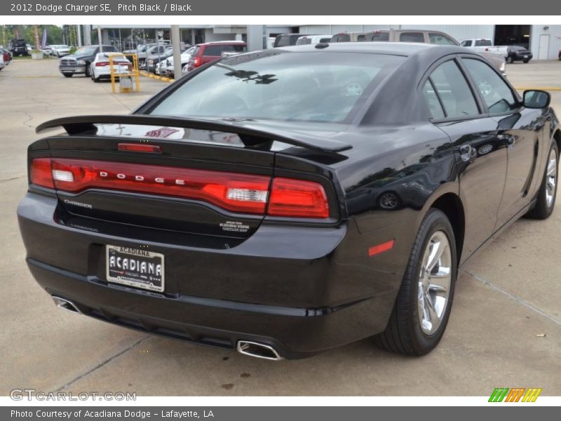 Pitch Black / Black 2012 Dodge Charger SE