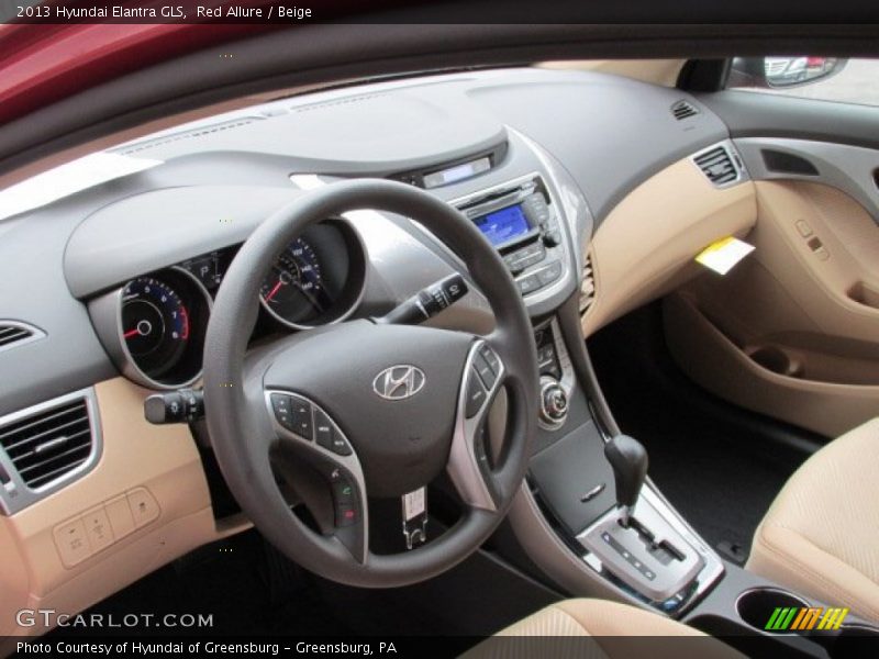 Red Allure / Beige 2013 Hyundai Elantra GLS