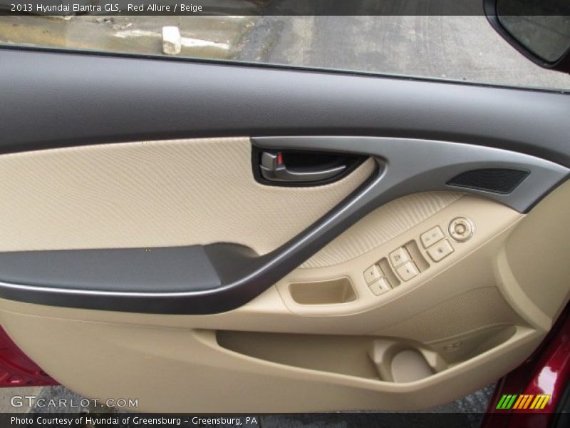 Red Allure / Beige 2013 Hyundai Elantra GLS