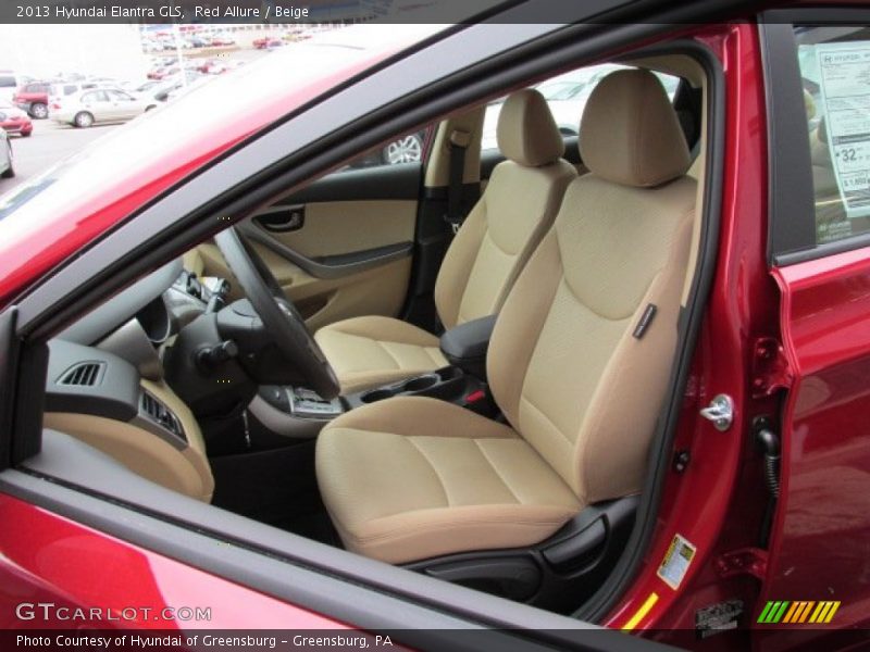 Red Allure / Beige 2013 Hyundai Elantra GLS